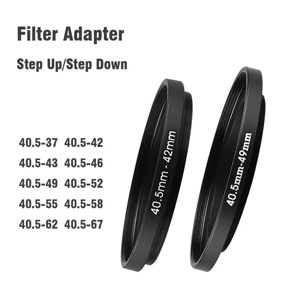Anello Adattatore Obiettivo 40.5mm A 58mm - Step-Up In Metallo