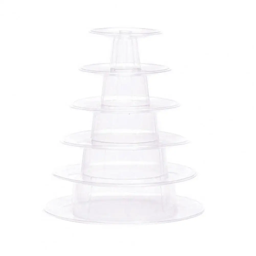 

Easy to Clean Macaron Display Rack Macaron Tower Display Stand Elegant 6-tier Macaron Tower Stand for 92-95 for Weddings