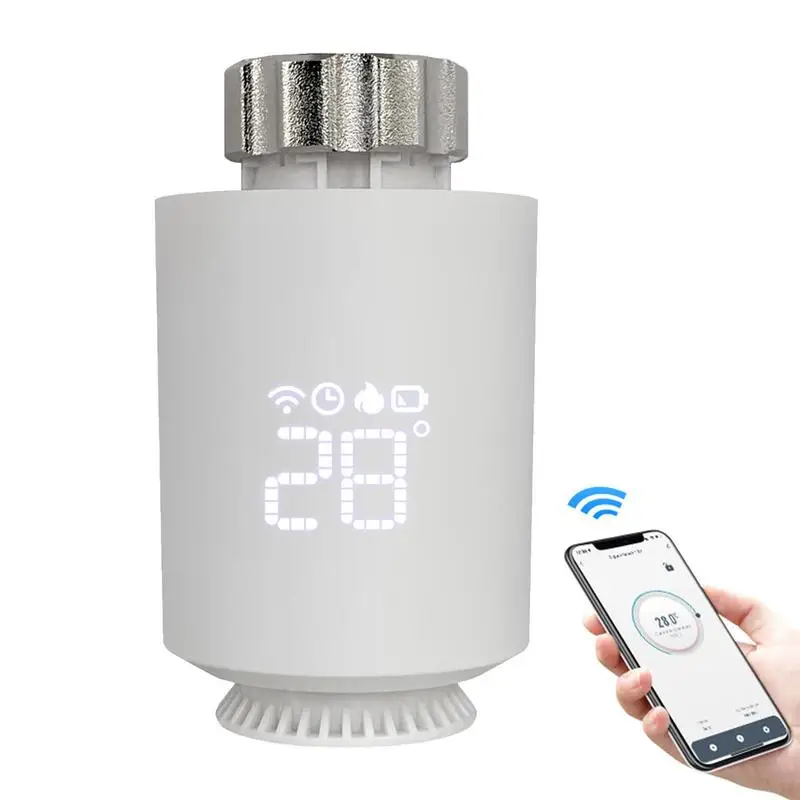 

Tuya Smart Radiator Actuator App Control Thermostatic Radiator Valve Temperature Controller Remotely Temperature Controller
