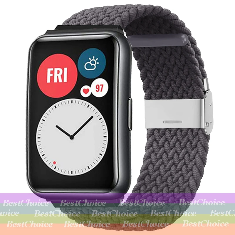 Nylon Braided Adjustable Watch Strap with Metal Connector