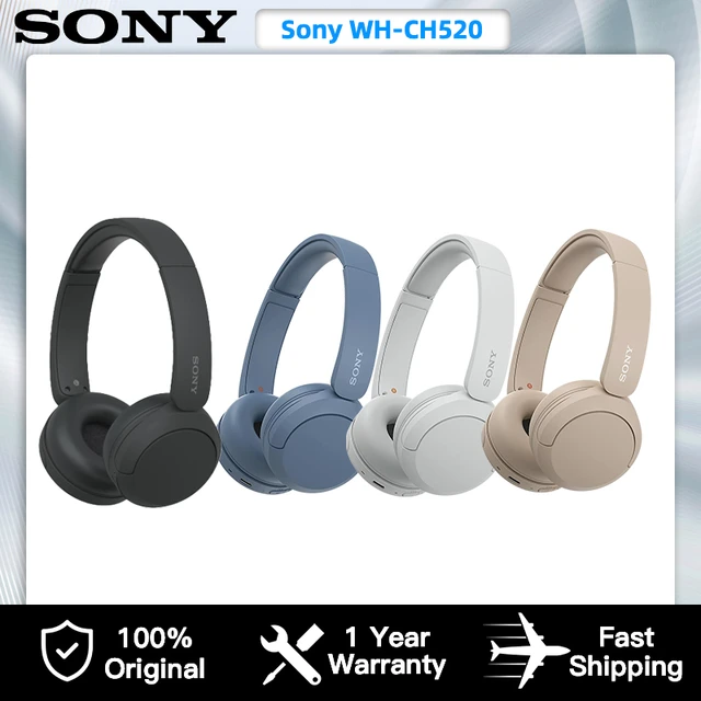 Sony CH520 Wireless On-Ear Bluetooth Headphones with Microphone WH-CH520  WHCH520 WHCH510 WH-CH510