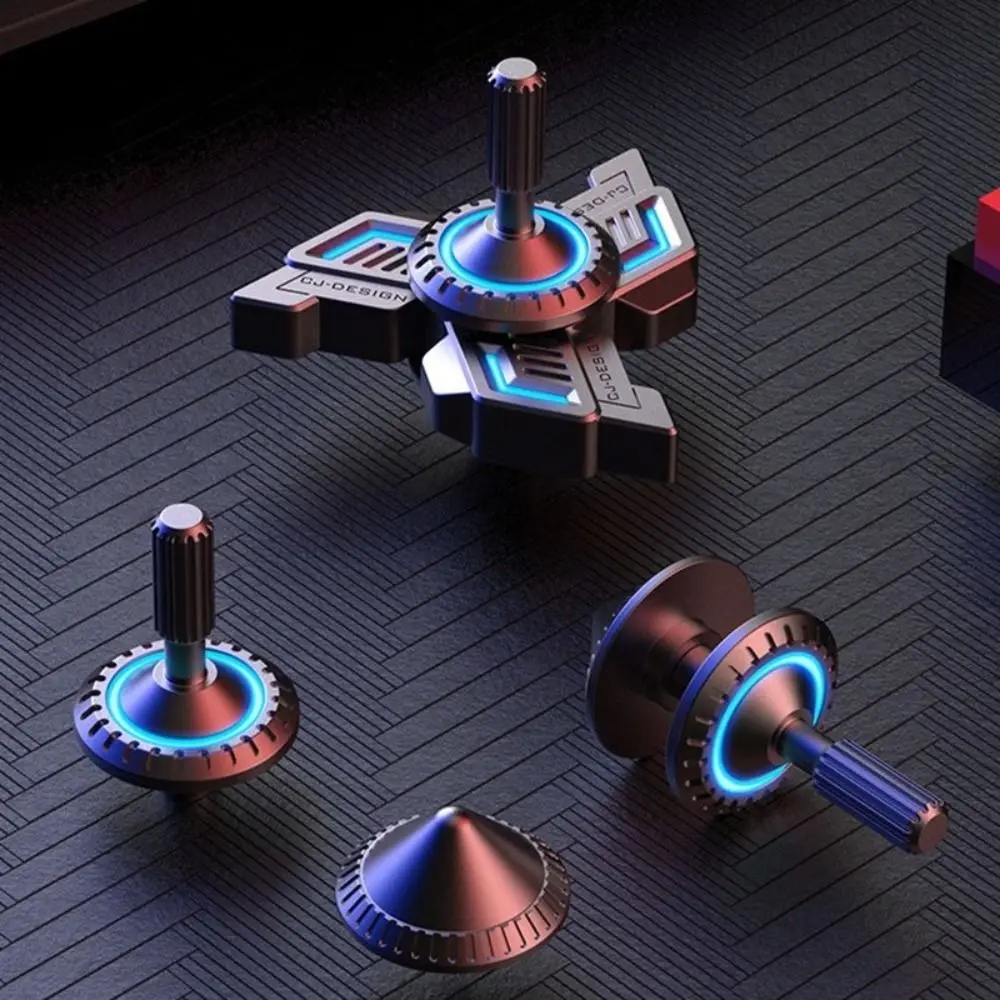 Fingertip Toys Fingertip Gyro Mini Smart Fidget Spinner Toys Glowing In The Dark Rotating Small All-metal Birthday Gifts