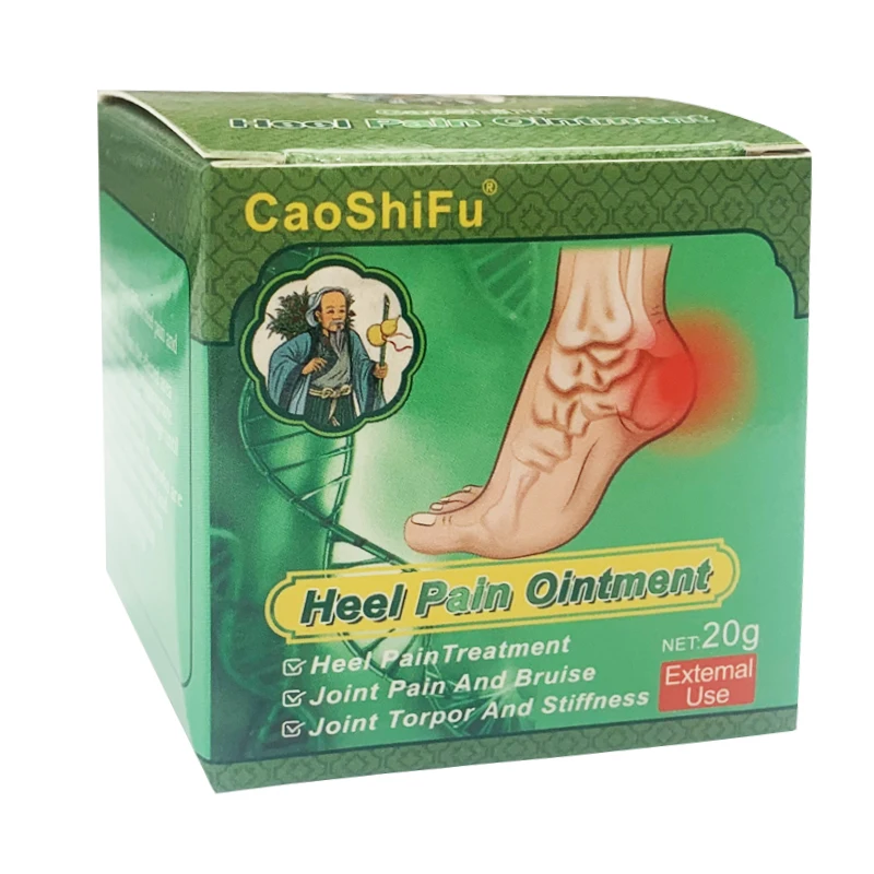 Heel Pain Relief Cream Plantar Spur Ankle Sprain Care OIntment Arthritis Joint Muscle Ache Massage Medical Plaster 1/3Pcs 20g