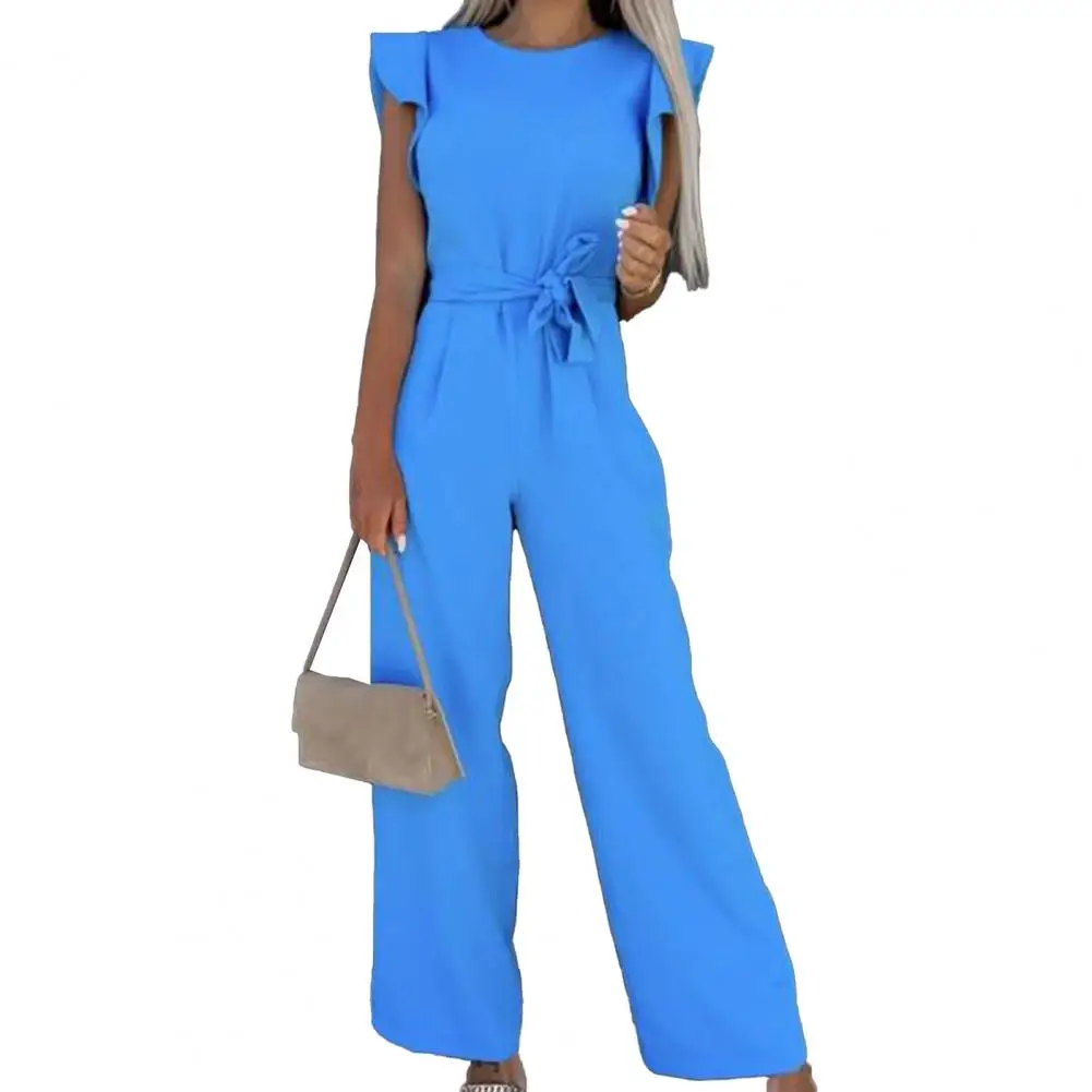 

2024 Summer Short Sleeve Wide Leg Jumpsuit For Women Elegant Romper Vintage Streetwear Jumpsuits Overalls Women Jump Suit Woman