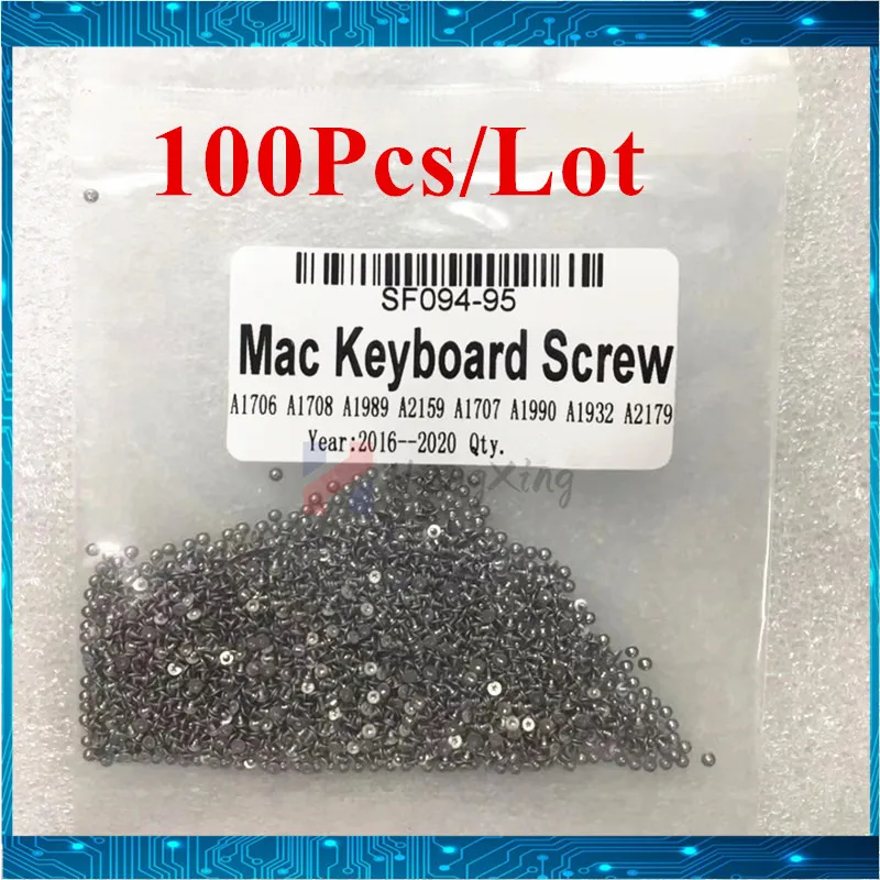 Keyboard Screw Rrivets 100Pcs/Lot For Macbook Pro A1706 A1707 A1990 A1708 A1989 A2141 A1932 A2159 A2179 A2251 A2289 A2337 A2338 laptop screws