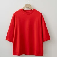 2025 Summer Oversized Basic T shirt Cotton Top - Image 3