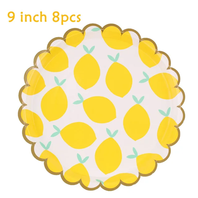 Fruit Disposable Cutlery Lemon Theme Party Supplies