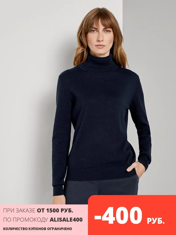 Pullover for Women Tom Tailor comfortable soft. Womens casual sweaters Fashionable winter-autumn womens pullover. classic urban style. oreginal