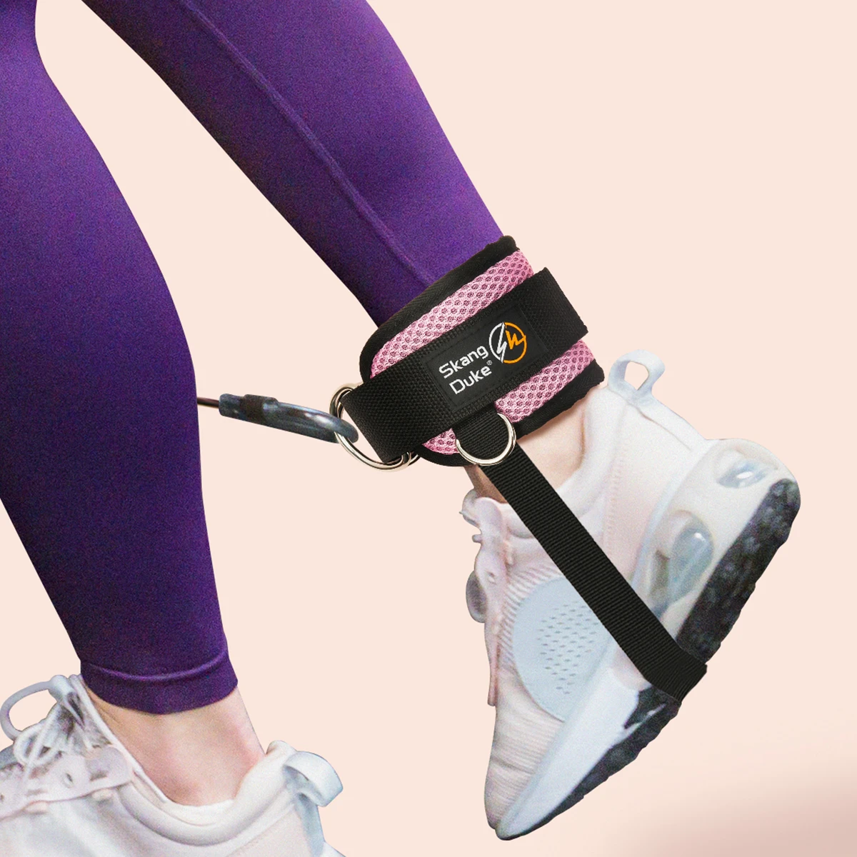 Padded Ankle Straps for Cable Machines Double D-Ring Fitness Cuffs for Gym Workouts Rebate Leg Extensions 1PC fitness ankle straps ankle straps ankle wrist cuffs