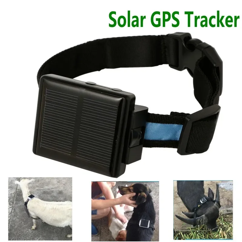 10pcs/lot pet GPS tracker with solar panel anti-lost for Animal GPS global position free platform real time gsm gps tracking V26
