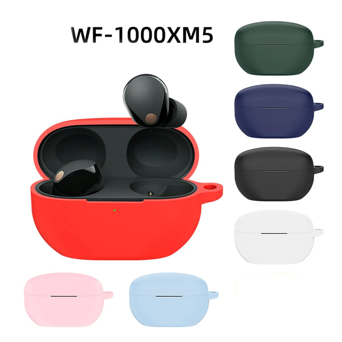 Per Sony Wf 1000 Xm5 Custodia Per Auricolari Custodia Protettiva In Silicone Custodia Antiurto Con Gancio