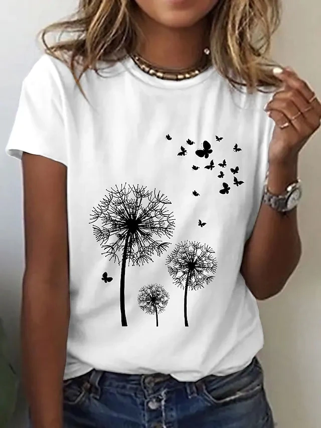 3D Sunflower Women's floral print T-shirts, round neck T-shirts and Floral print, women's T-shirts 3D Sunflower Women's floral print T-shirts, round neck T-shirts and Floral print, women's T-shirts