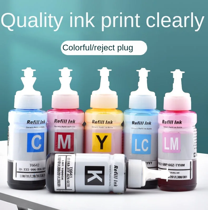 Compatible For Epson Refill Ink Set T6641 T6642 T6643 T6644 664 Ink for