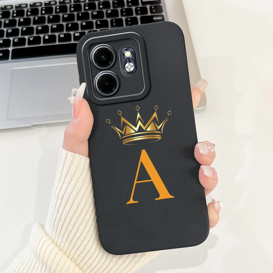 Cute Crown Letters Soft Silicone Phone Case - Enhanced Protection and Style