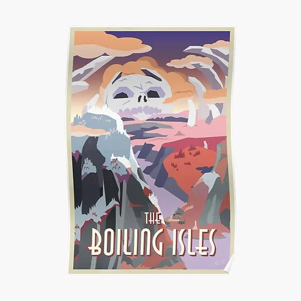 

Visit The Boiling Isles The Boiling Is Poster Wall Vintage Modern Painting Home Print Funny Art Mural Decoration Room No Frame