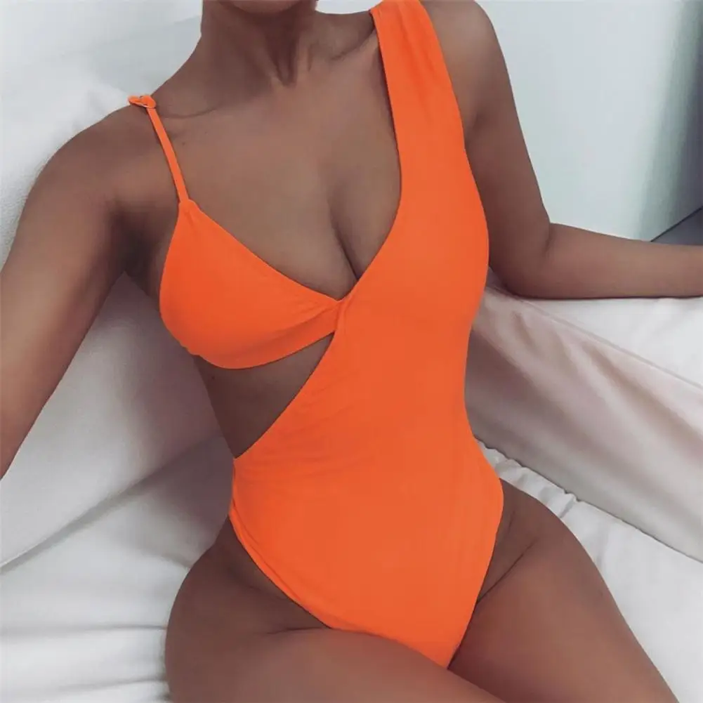 

Sexy One Piece Bikini Deep V Neck Summer 2023 Women Swimsuit Beachwear Bathing Suit