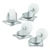 Parts Swivel Casters Homes Warehouses With Rubber 4/12pcs Bearing Wheels Mount Ball Stroller Wheel High Quality 1
