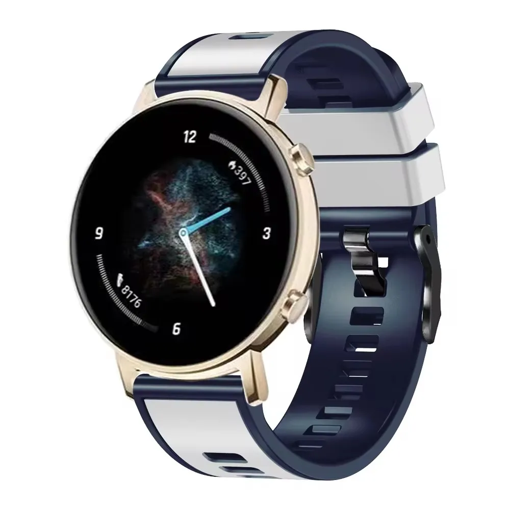 Silicone Replacement Watchband - 22mm Adjustable Strap