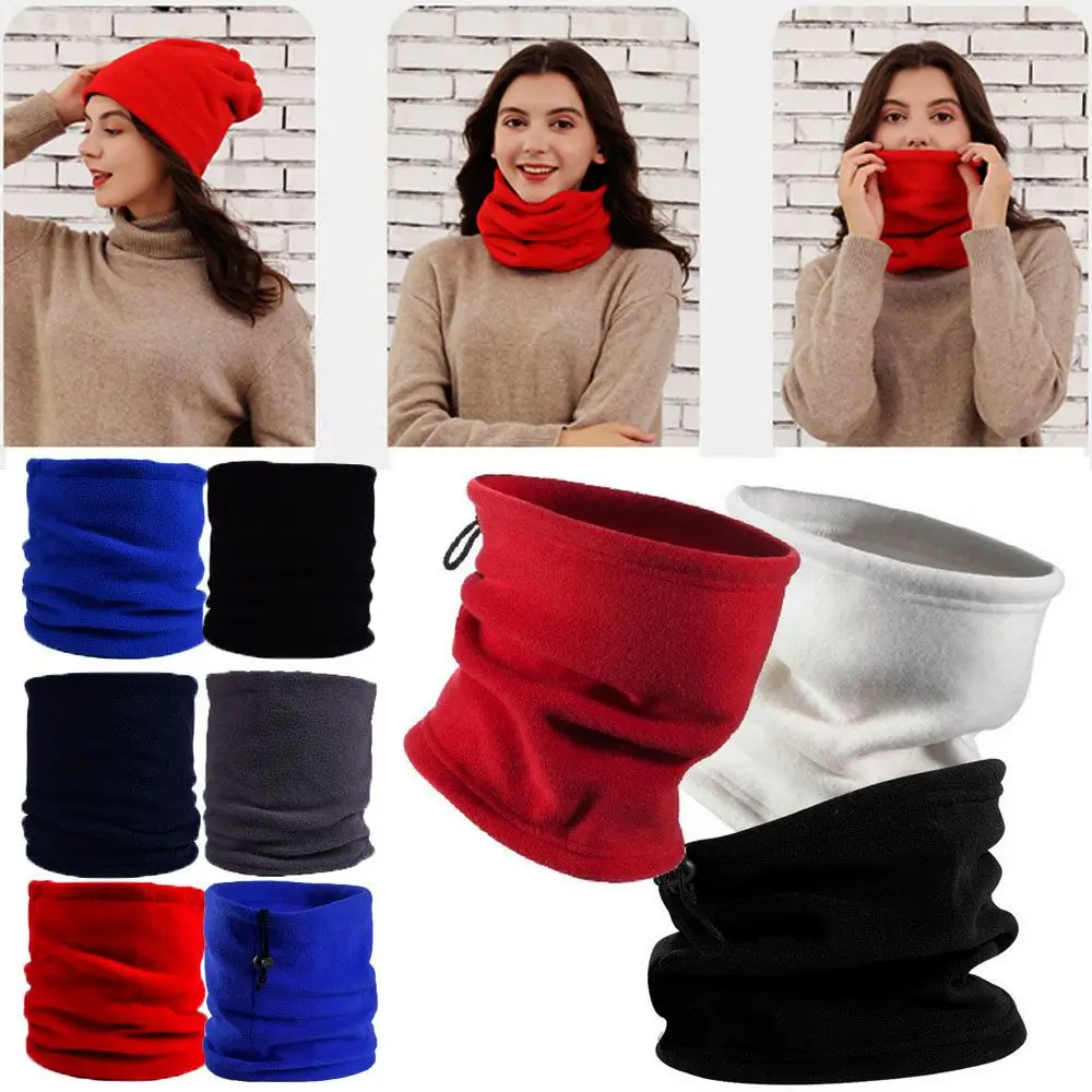 

Men Women Outdoor Hats Scarves Polar Fleece Gaiter Hiking Scarf Warmer Neck Tube Camping Face Mask Winter Headwear