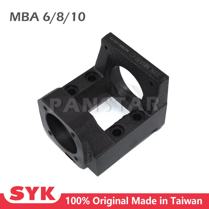 

SYK Premium Motor Bracket ball screw motor housing MBA6/8 MBA10 for stepper motor NEMA17 NEMA23 NEMA34 set with support unit FKA