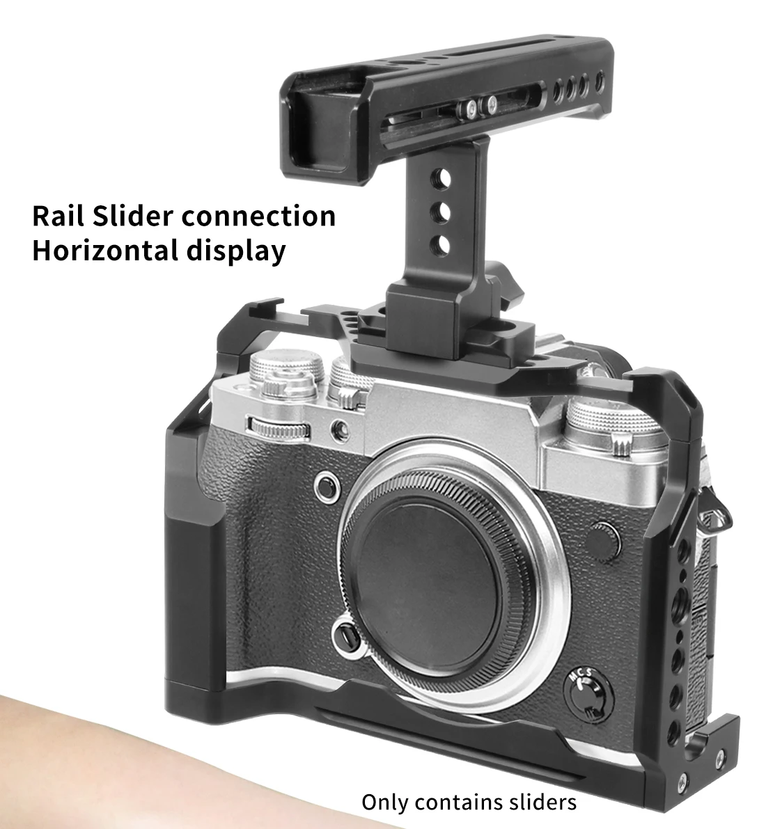 Quick Release Safety Rail w 1/4'' Screws DSLR Camera Rig Mini Quick Release NATO