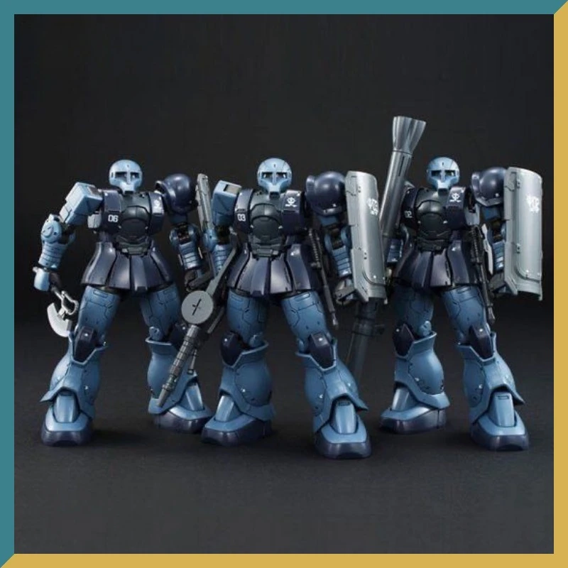 HG 1/144 GTO 黒い三連星 MS-05 ZAKUⅠ 完成品三機セット New GTO HG 1/144 MS-05 ZAKU I BLACK TRI STARS 3 weapons Adhesive