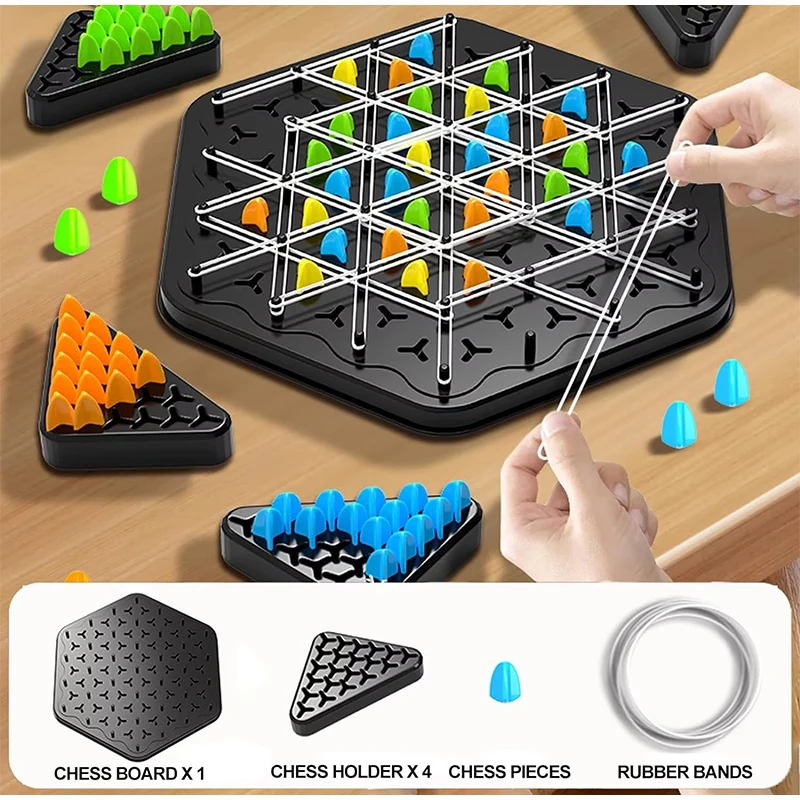 Chain Triangle Chess Splendor Home Decor Duel Board Strategy Game For Kids Adults Family Logic Table Chess Miniature Model board game accessories