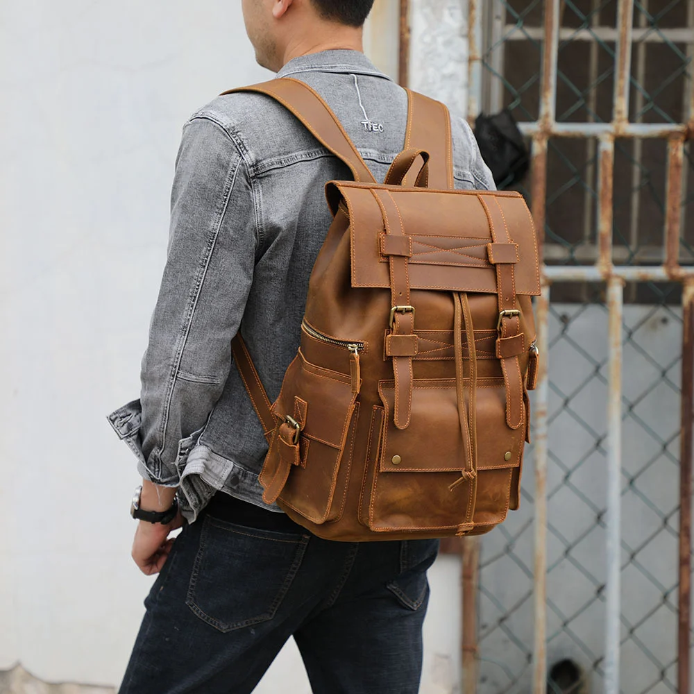 Retrorove Vintage Leather Backpack
