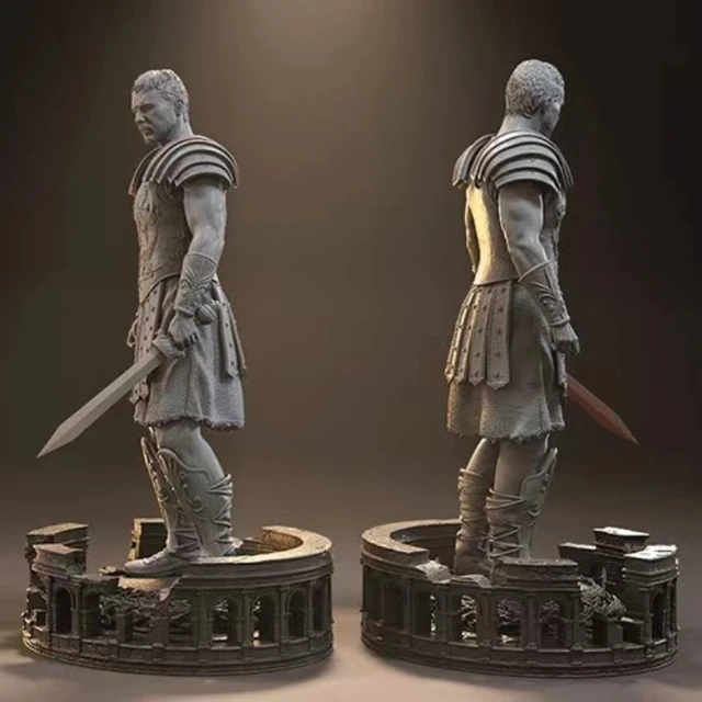Gladiator Diy Resin Figure 1/24 Scale 85mm Vertical Height Assemble Model Kit Unassembled Dioramas and Unpainted Statuettes Toys 3
