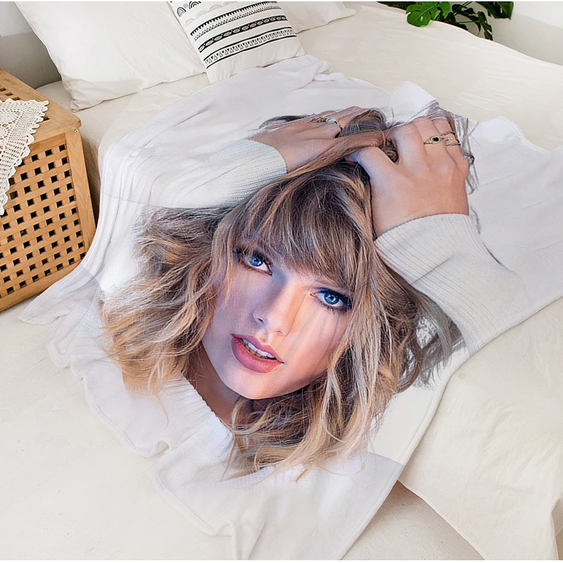 

Knee Blanket Sofa T-Taylor Swifts Warm Bed Fleece Camping Custom Nap Fluffy Soft Blanket for Winter King Size Microfiber Bedding