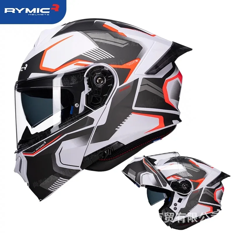 thumbnail image 1 of Casco de motocicleta abatible RYMIC R935, casco integral modular para montar en moto, casco de moto, accesorios para motocicleta, casco de moto, 1 of 5