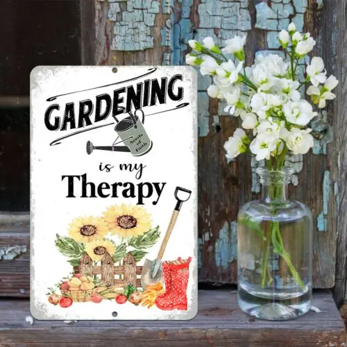 Искусственное Садоводство-это моя терапия, цитата, уличный металлический декор от Dyenamic Art