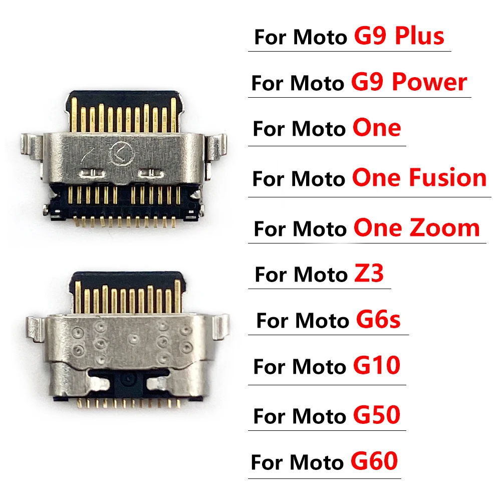 

10 Pcs For Moto G60S G60 G10 G20 G30 G50 G100 Z3 G9 Plus Power One Fusion Zoom Micro USB Charging Port Connector Charger Port