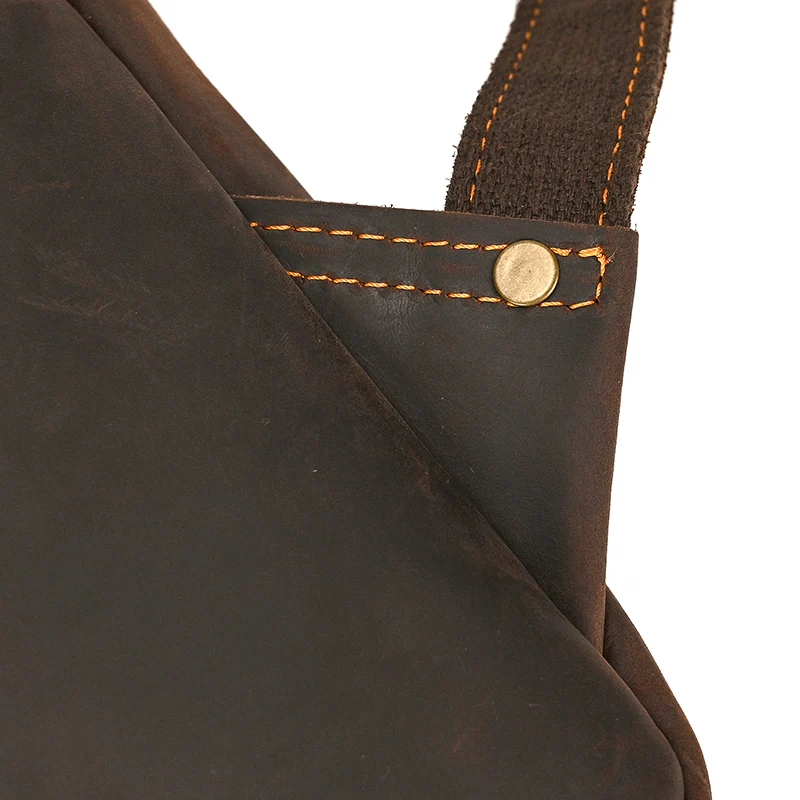 Womens Rustic Brown Leather Backpack Mens Purse