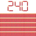 Red 240PCS