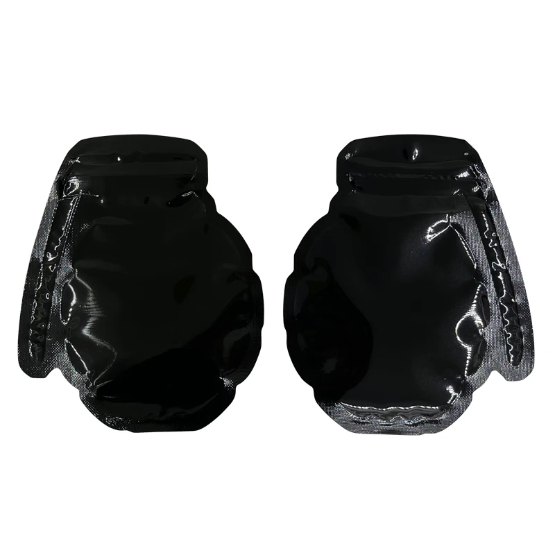 100 Pcs Black Colors Shape Bag Zip Lock Pouch Small Packaging Cigar Bags