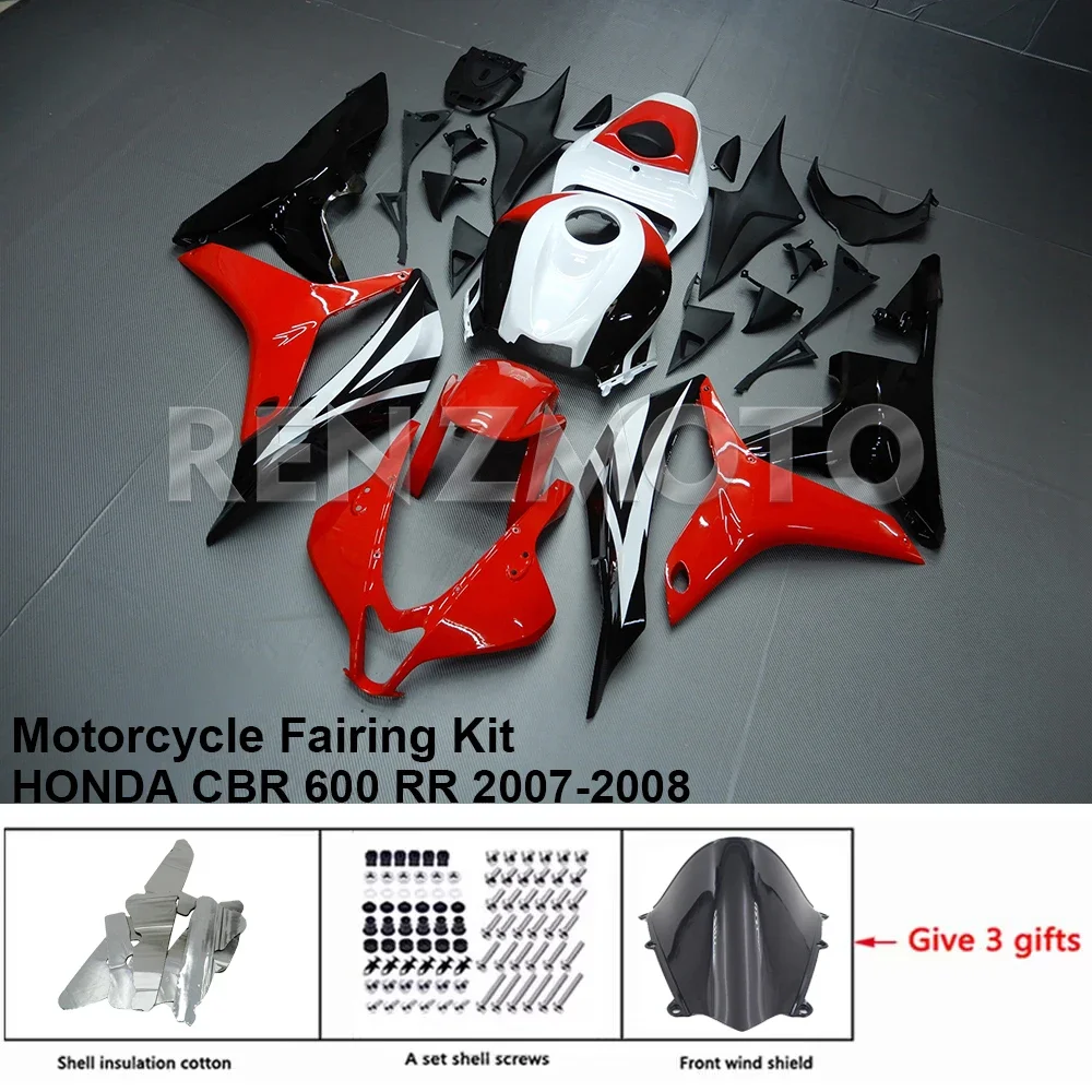 

Комплект обтекателей для мотоцикла, пластиковый комплект кузова для HONDA CBR600 RR CBR600RR 2007-2008, аксессуары для инъекций, детали кузова