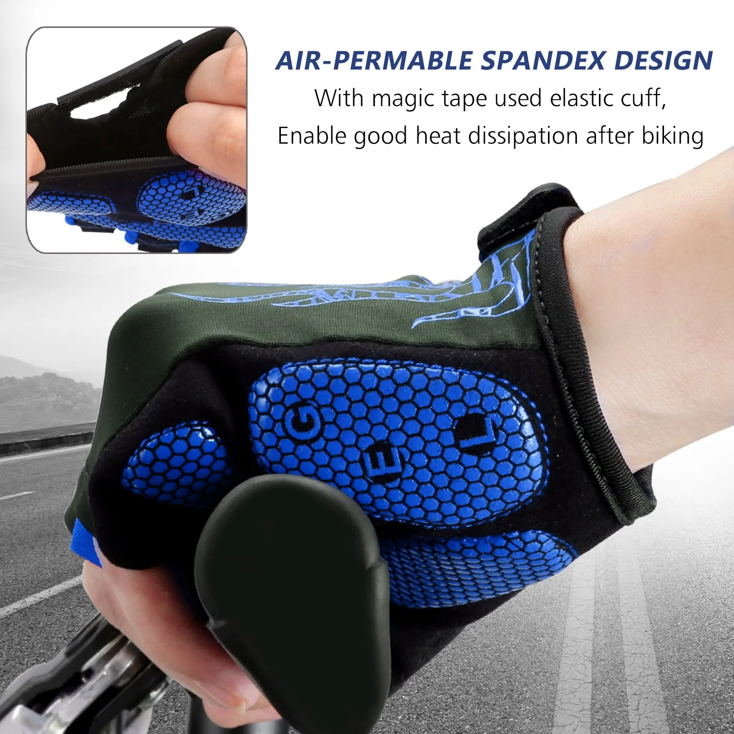 MOREOK Bike Gloves 5MM SBR Pads Mountain Bike Gloves Breathable Bicycle Non-slip Road Biking Cycling Men Women cycling gloves sport gloves sports half finger gloves
