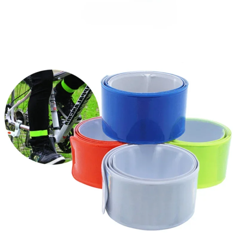 1 Roll 40cm Reflective Tape Sticker for Night Safety Warning Bike Safety Bicycle Tie Leg Arm Wrist Strap Pants Fluorescent Tape