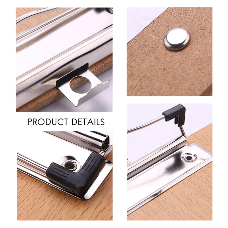 A4 Size Wooden Clipboard Clip Board Office School Stationery With Hanging Hole File Folder Stationary Board Hard Board Writing P