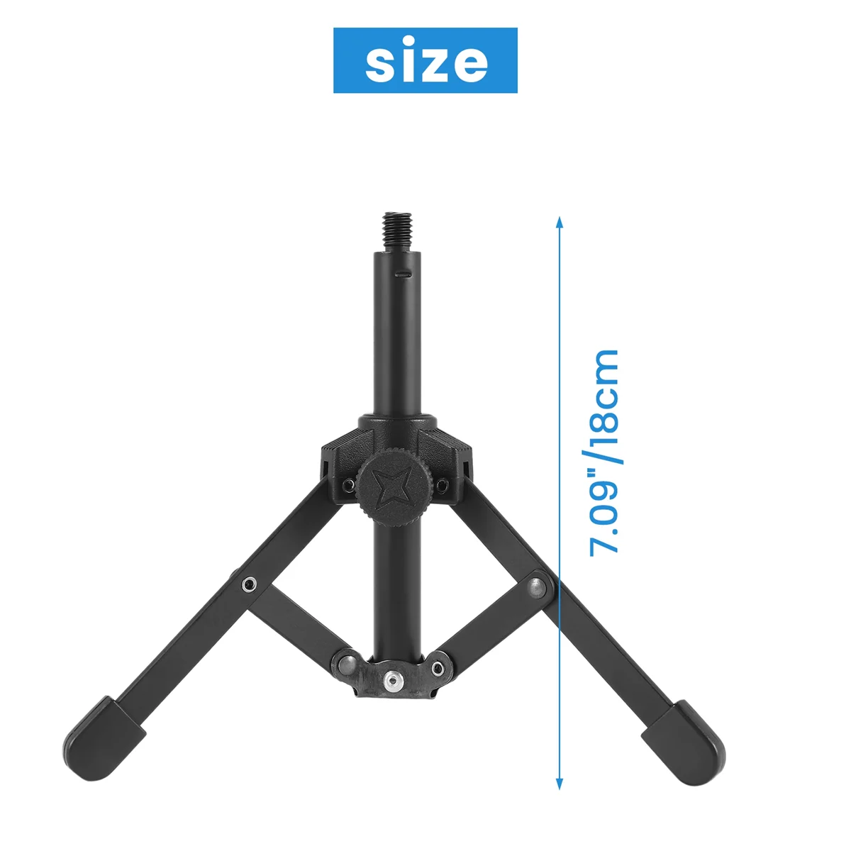 Foldable Tripod Desktop Microphone Stand Holder for Podcasts Online Chat Conferences Lectures Meetings and More microphone stand