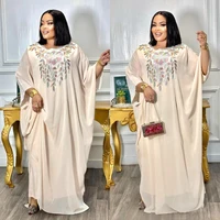 Abayas For Women Dubai Luxury 2025 Chiffon Boubou Muslim Fashion Caftan Marocain Wedding Evening Party Dresses African Clothes