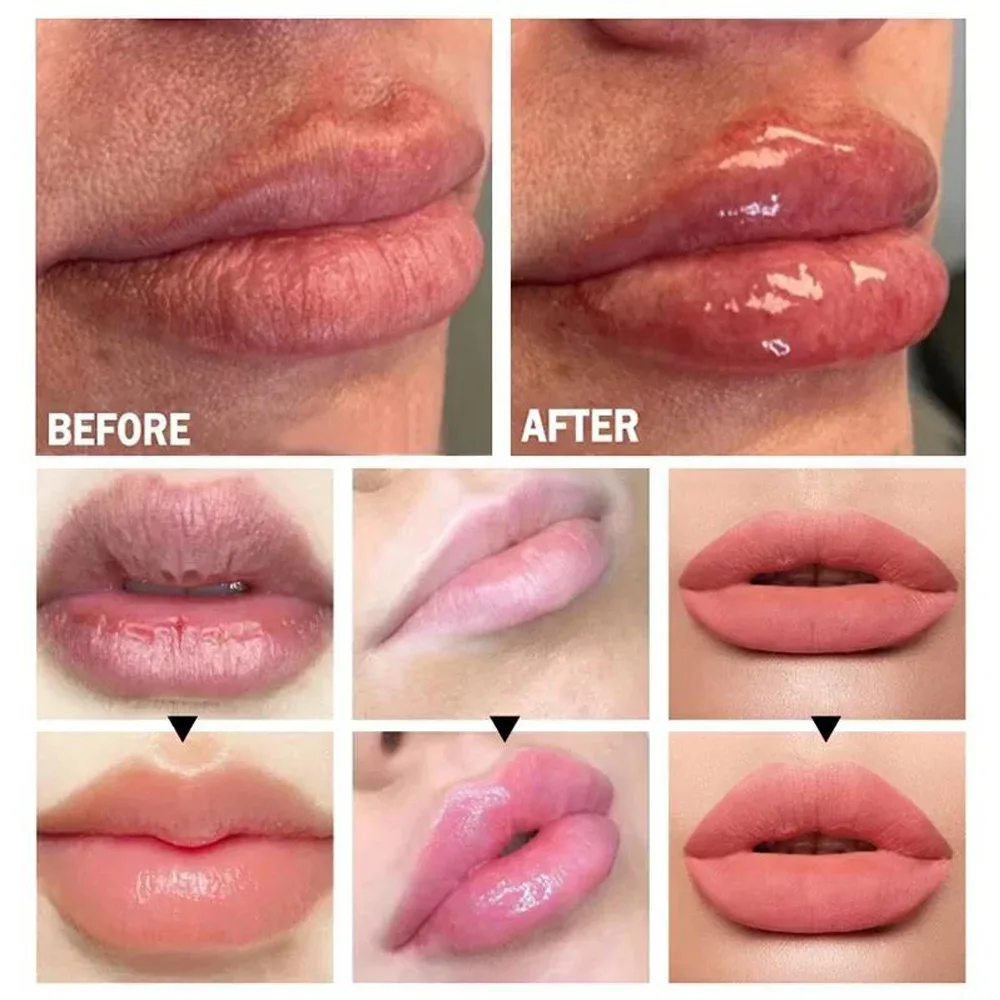 Lip Booster Plumping Serum Gel Hyaluronate Acid Moisturizing Sexy Enhancer Non-Irritating Brighten Fade Lines Plump Products