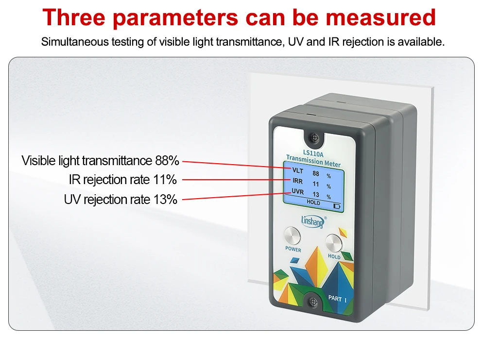 Wholesale LS110A Magnetic Tint Detector Meter Portable Solar Film Inspector Digi