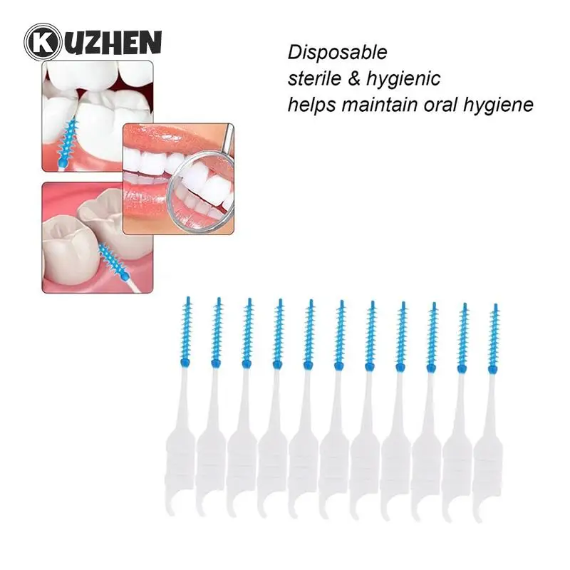 40/20Pcs Interdental Brushes Soft Clean Between Interdental Floss Brushes Teeth Care Toothpicks Dental Oral Care Tool