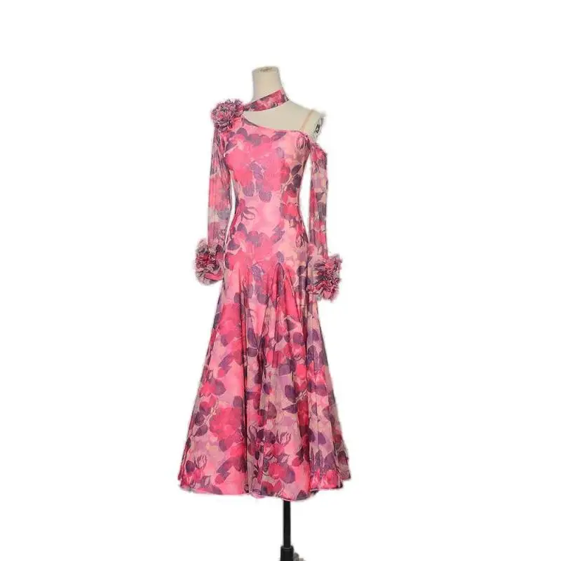 Woman Ballroom Dance Competition Dress Waltz Standard Dress
