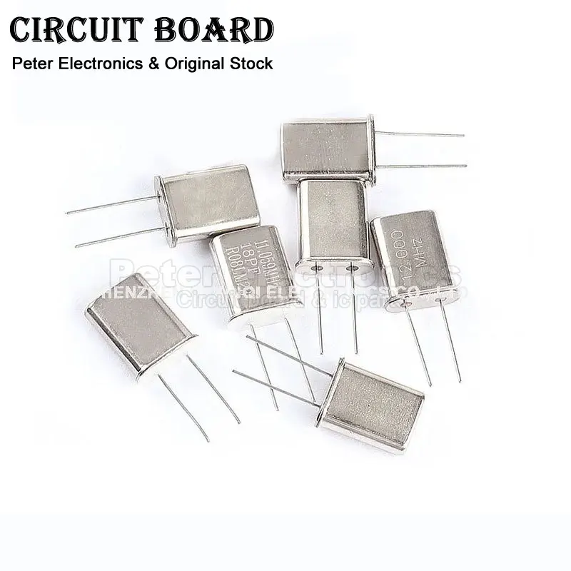 5PCS Crystal Oscillator 2M DIP 2Pin 2MHZ HC-49U Quartz Crystal Passive Oscillator crystal oscillator quartz resonator