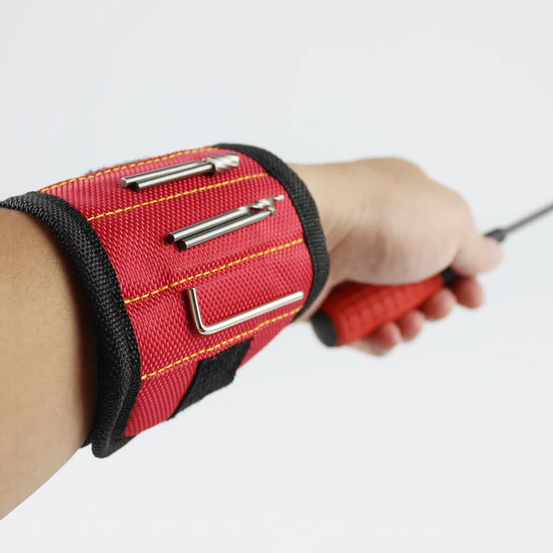 

Magnetic Wrist Tool Bag Strong Magnets Electrician Toolkit Screw Drill Stand Repair Tool Belt Sports Magnetic Tool Bag
