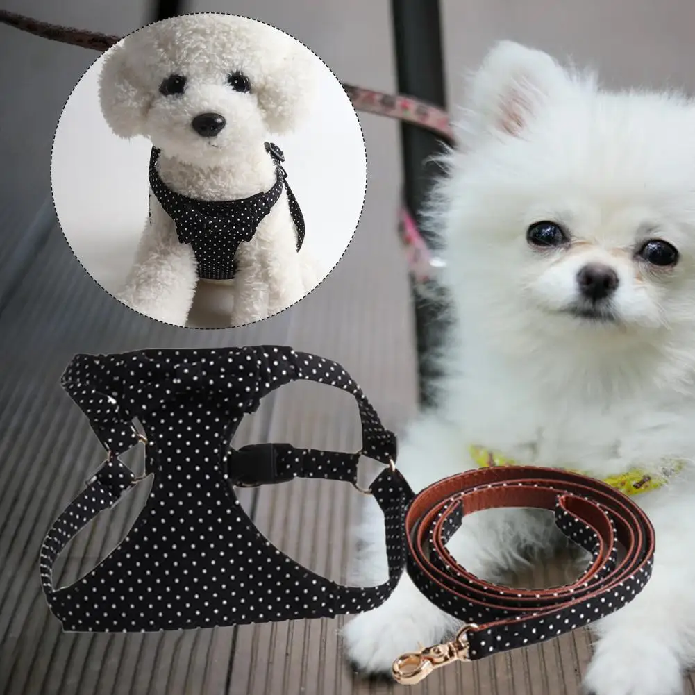 Dog Collar Leash Harness Sets Dog Leash Vest Pet Chest Strap
