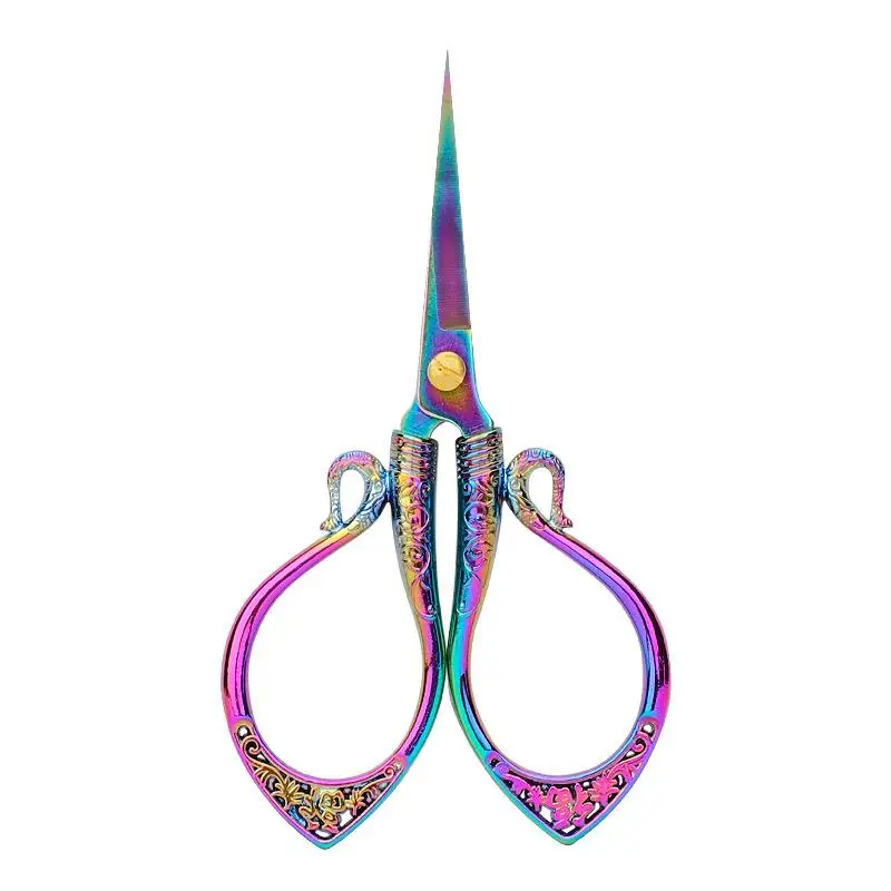 Sewing Scissors Retro Stainless Steel Yarn Shears Cloth Cutter Household Embroidery Tailor
